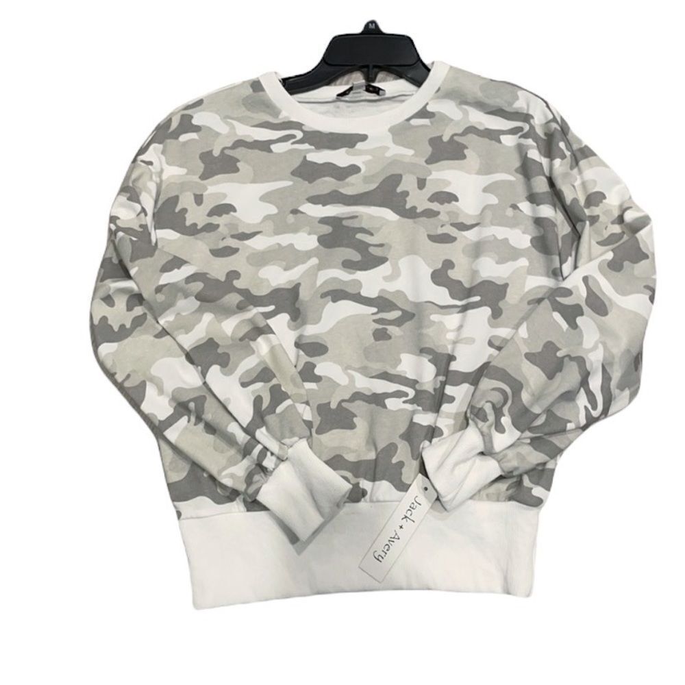 NWT Jack + Avery Grey Camouflage Sweater, Gray, Cute Sweater, Fall Winter